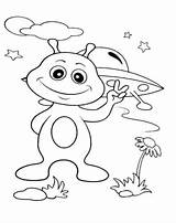 Coloring Pages Space Alien Printable Kids Planet Drawings Boys Peace Comes Designlooter Ads Google sketch template