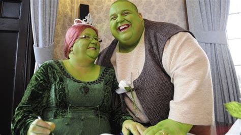 couple has a fairy tale shrek wedding youtube