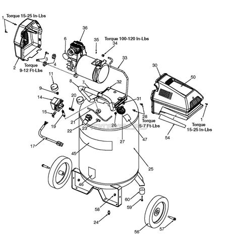 sears craftsman  air compressor parts