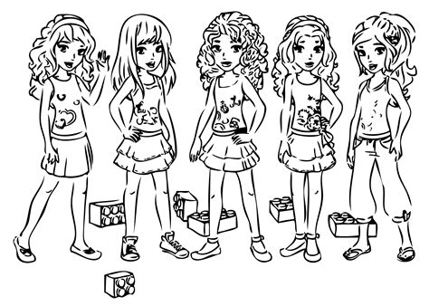 lego friends coloring pages  getdrawings