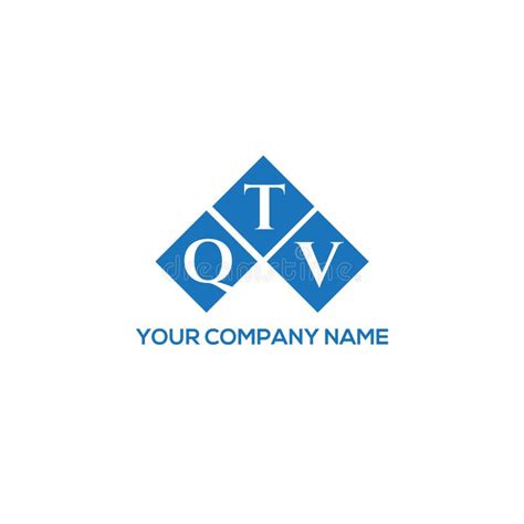 qtv letter logo design  white background qtv creative initials