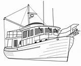 Trawler Coloring sketch template