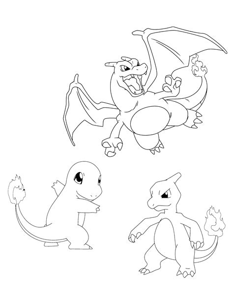charmander pokemon  coloring page pokemon drawing easy