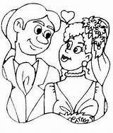 Spose Brautpaar Caricatura Sposa Colorea Kategorien sketch template