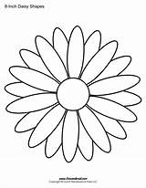Daisy Shape Templates Coloring Colouring Flower Template Outline Pages Print Stencil Printables Printable Use Meddows Inch Search Timvandevall Again Bar sketch template