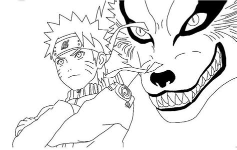 naruto    tailed fox coloring page fox coloring page