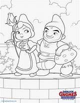 Coloring Pages Juliet Romeo Gnomeo Printable Gnomes Sherlock Getcolorings Color sketch template