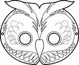 Masks Printable Mask Coloring Owl Masque Template Colouring Hibou Animal Omaľovánky Deti Pre Fr Pages Kids Activities Choose Board Imprimer sketch template