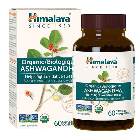 himalaya organic ashwagandha natural stress anxiety relief energy supplement  mg