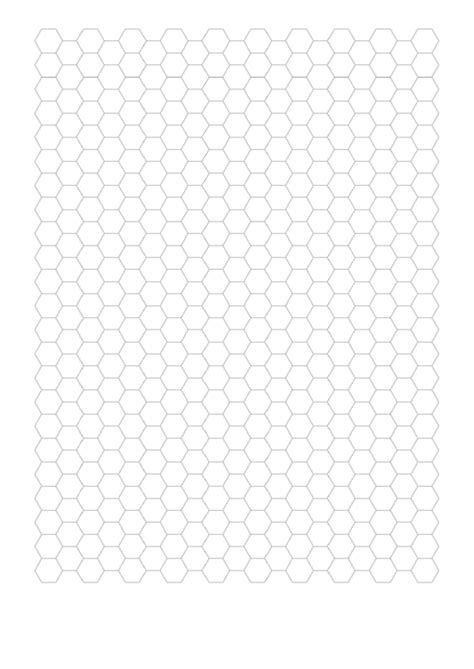 hexagon graph paper printable pdf download