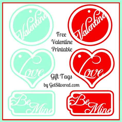 valentine gift tags  file friday  printable