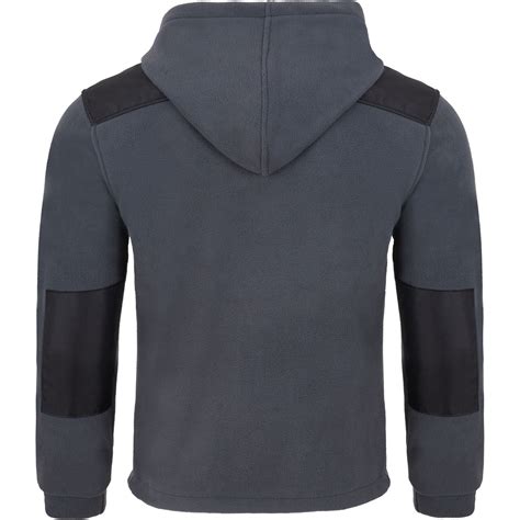premium mens polar fleece  hood basic weight  gm size  colour graphite  black