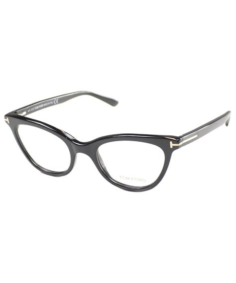 tom ford tf5271 ft5271 001 black plastic cat eye eyeglasses in black lyst