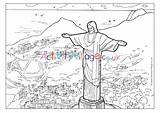 Redeemer Christ Colouring Village Activity Explore sketch template