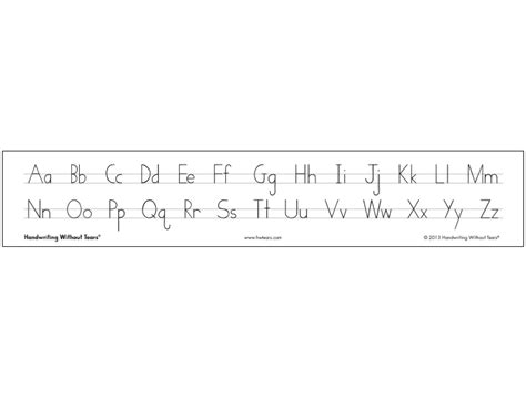 print alphabet desk strips learning  tears