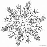 Snowflakes Getdrawings Coloring Printable Pages Snowflake sketch template