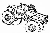 Coloring Pages Truck Lifted Getcolorings Color Monster sketch template