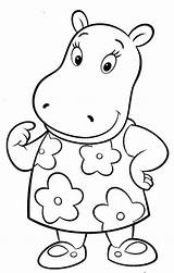 Backyardigans Colorir Tasha Imprimir Hippo Coloringme Tudodesenhos sketch template