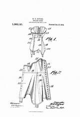 Corset 1914 Boneless Patents sketch template