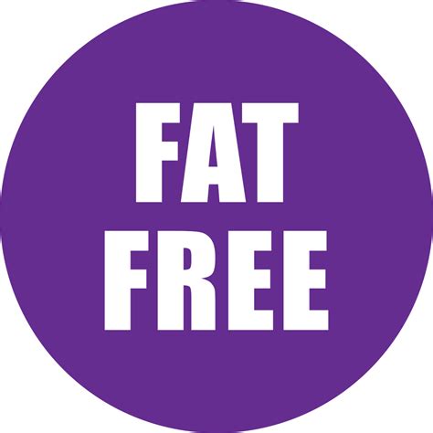 Onlinelabels Clip Art Fat Free Icon Purple