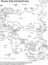 Printable Outline Kids Political Capitals Borders Geography Southeast Rivers Grade Colouring Asien Continent Regional Utbildning Freeusandworldmaps Zapisano Gcssi sketch template
