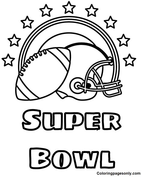 super bowl  coloring pages coloring pages  kids  adults
