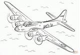 Fortress Bomber Samolot Aircraft Bombowiec Kolorowanka Ausmalbild Druku Stealth Spitfire Samolotu Aviones Aerei Supercoloring Flugzeuge Kolorowania Drukowanka Pokoloruj sketch template