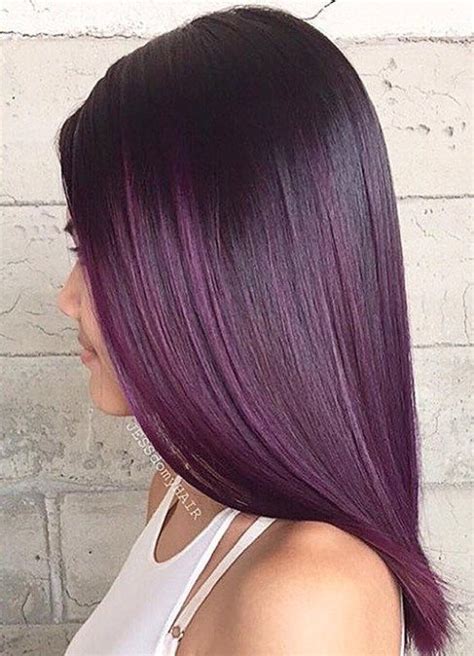 4 Most Exciting Shades Of Brown Hair Dark Purple Hair Dark Purple