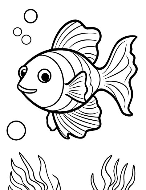 fish coloring pages  kids  printables