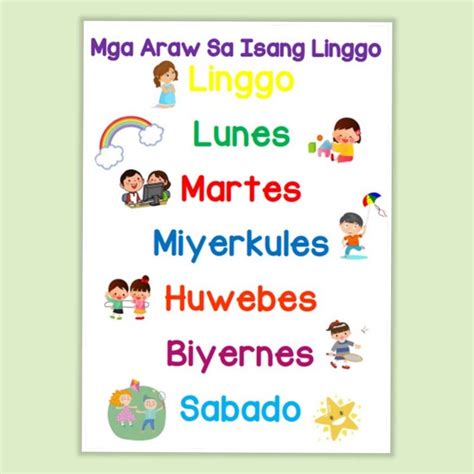 chords  pitong araw sa isang linggo tagalog days   week song