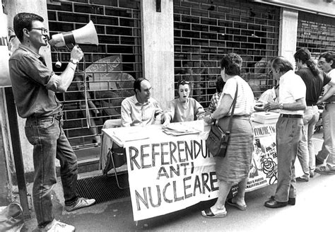 storia del referendum antinucleare italiano del
