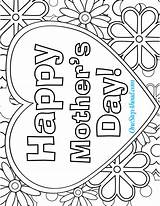 Mothers Coloring Pages Kids Happy Sheets Mother Printable Colouring Cards Color Crafts Sunday School Preschool Print Colors Cute Choose Board sketch template