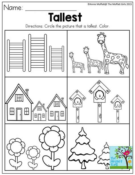 preschool math printable preschool worksheets kindergarten math