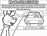 Safety Road Coloring Street Colouring Resolution Pages Medium sketch template