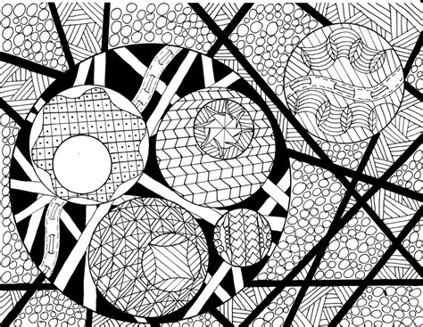 circles  circles zentangle coloring page coloring pages etsy