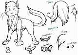 Coloring Pages Cat Warrior Cats Warriors Library Clipart Battling sketch template