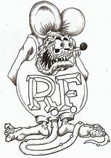 Rat Fink Thelob sketch template