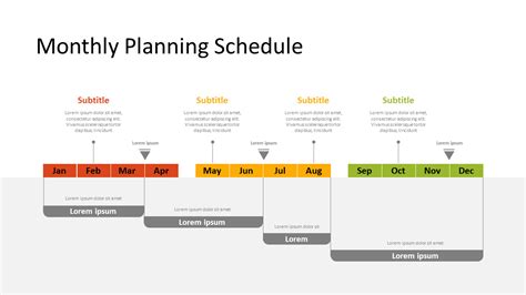 monthly planning schedule template designtimelinesingle