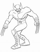 Coloring Pages Wolverine Popular sketch template