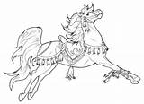 Horse Indian Coloring Pages Getcolorings Printable Color sketch template