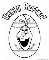 Easter Coloring Colouring Egg Pages Olaf Inside Head Printable Print sketch template