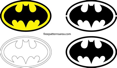 batman logo symbol  silhouette stencil vector freepatternsarea