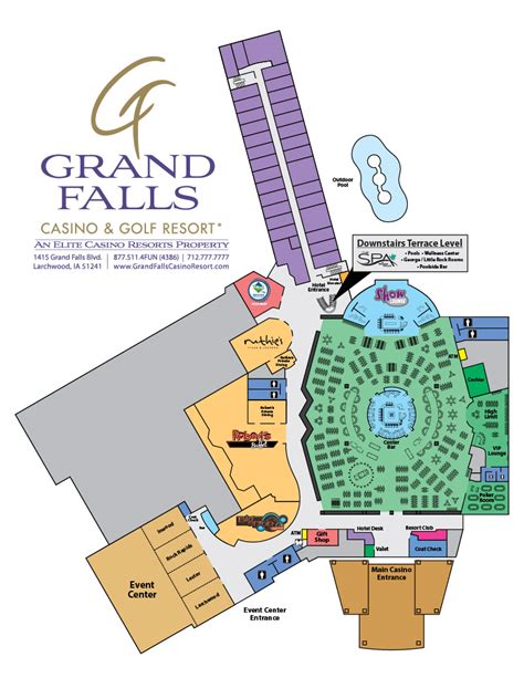 property map grand falls casino golf resort