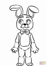 Coloring Bonnie Fnaf Pages Printable Paper Drawing sketch template