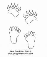 Paws Polar Footprint Vbs Claw sketch template