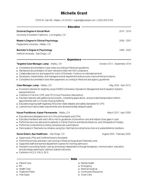 targeted case manager resume examples  tips zippia