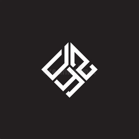 dyz letter logo design  black background dyz creative initials