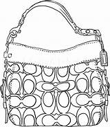 Coach Purse Drawing Handbag Bag Draw Coloring Pages Step Chanel Illustration Dragoart Purses Fashion Colouring Sketches Getdrawings Choose Board sketch template