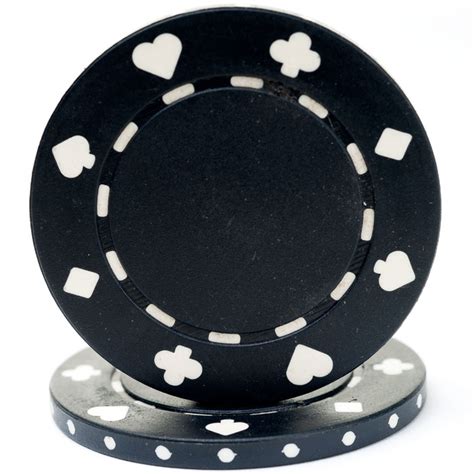 black suited poker chips