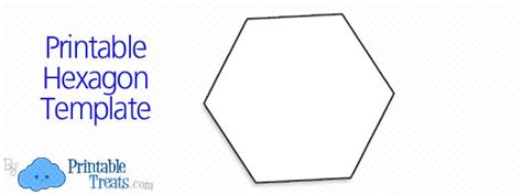 printable hexagon template printable treatscom